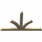 Ekena Millwork Richland Rough Sawn Timber Gable Bracket, Douglas Fir, 96"W x 56"H x 4"D x 6"F, 14/12 Pitch GBW096X56X0406RIC00RDF - alternate 3